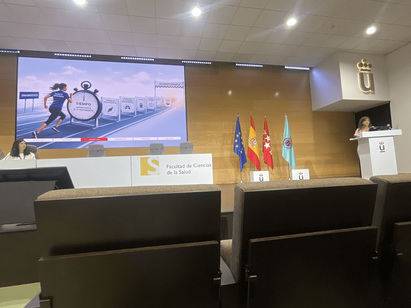 Davinia Vicente, durante su intervención