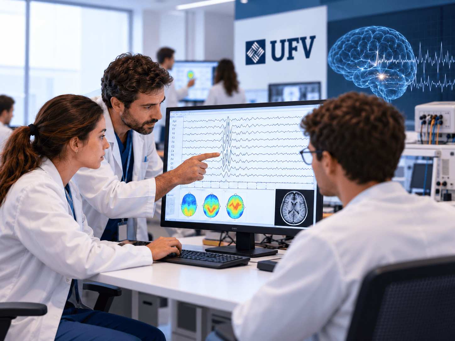 Análisis de EEG en laboratorio neurológico