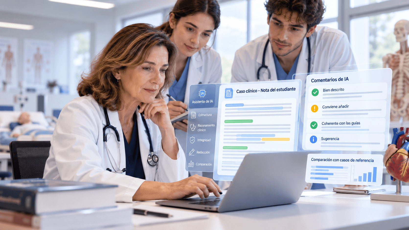 Clínicos analizando feedback médico con IA.png